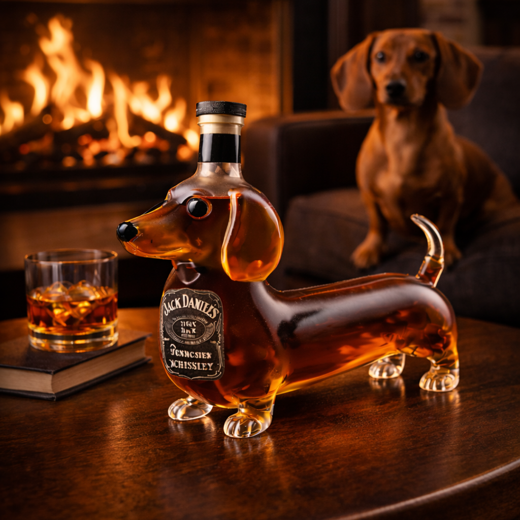 Botella de whisky Jack Daniel's - Edición Teckel