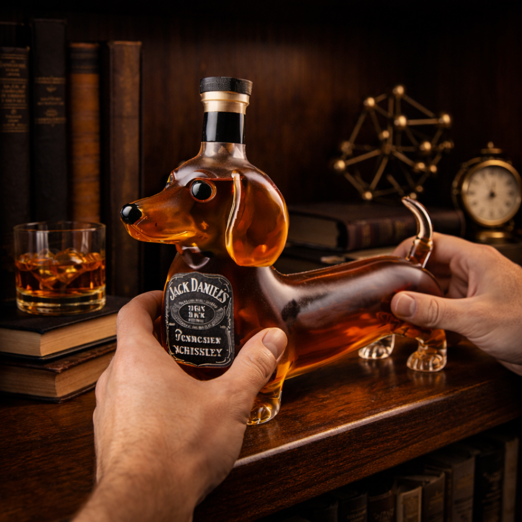 Botella de whisky Jack Daniel's - Edición Teckel