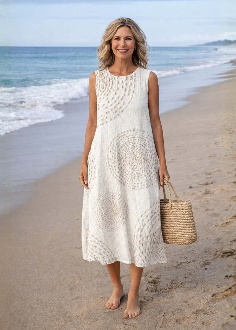 Vestido Casual Retro - Luna