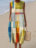 Vestido Midi Geométrico - Eve
