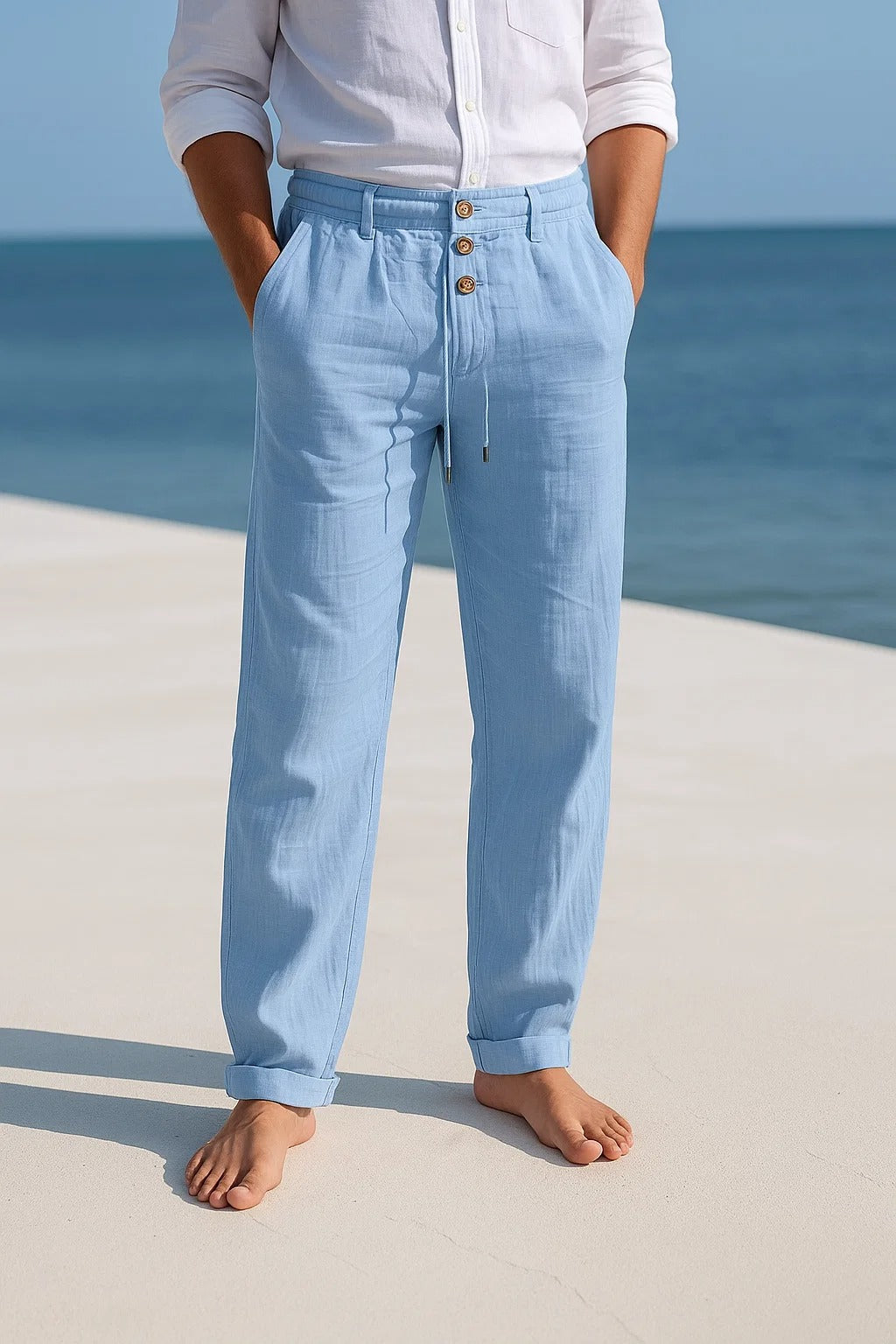 Matteo | Pantalones de lino ligeros para el verano