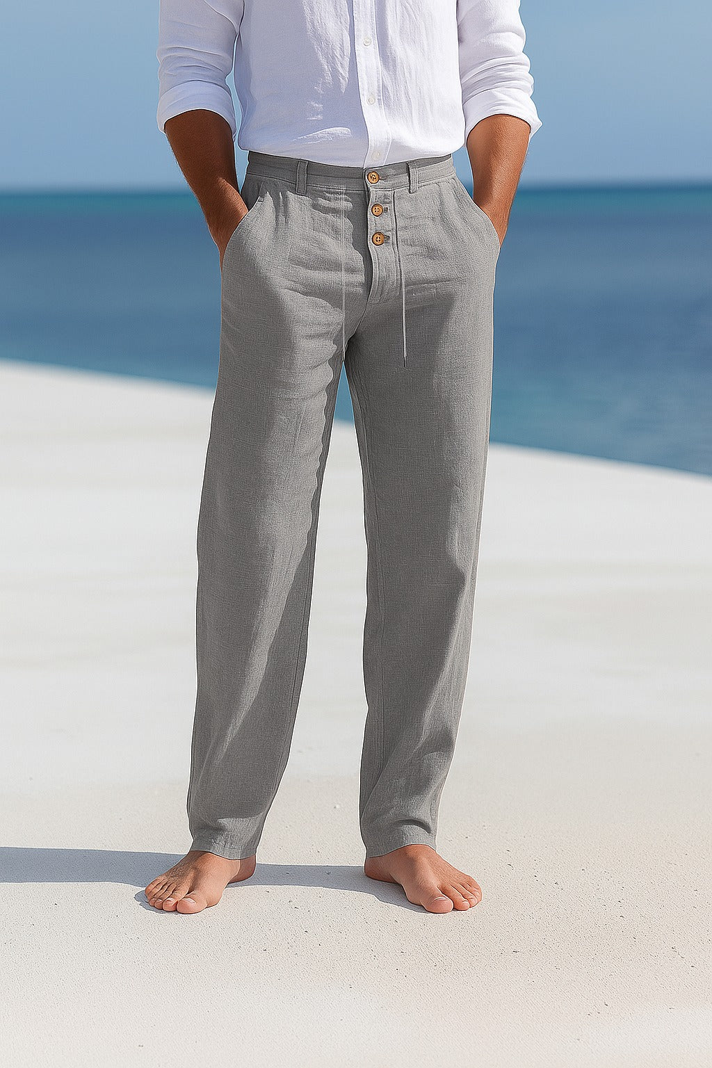 Matteo | Pantalones de lino ligeros para el verano