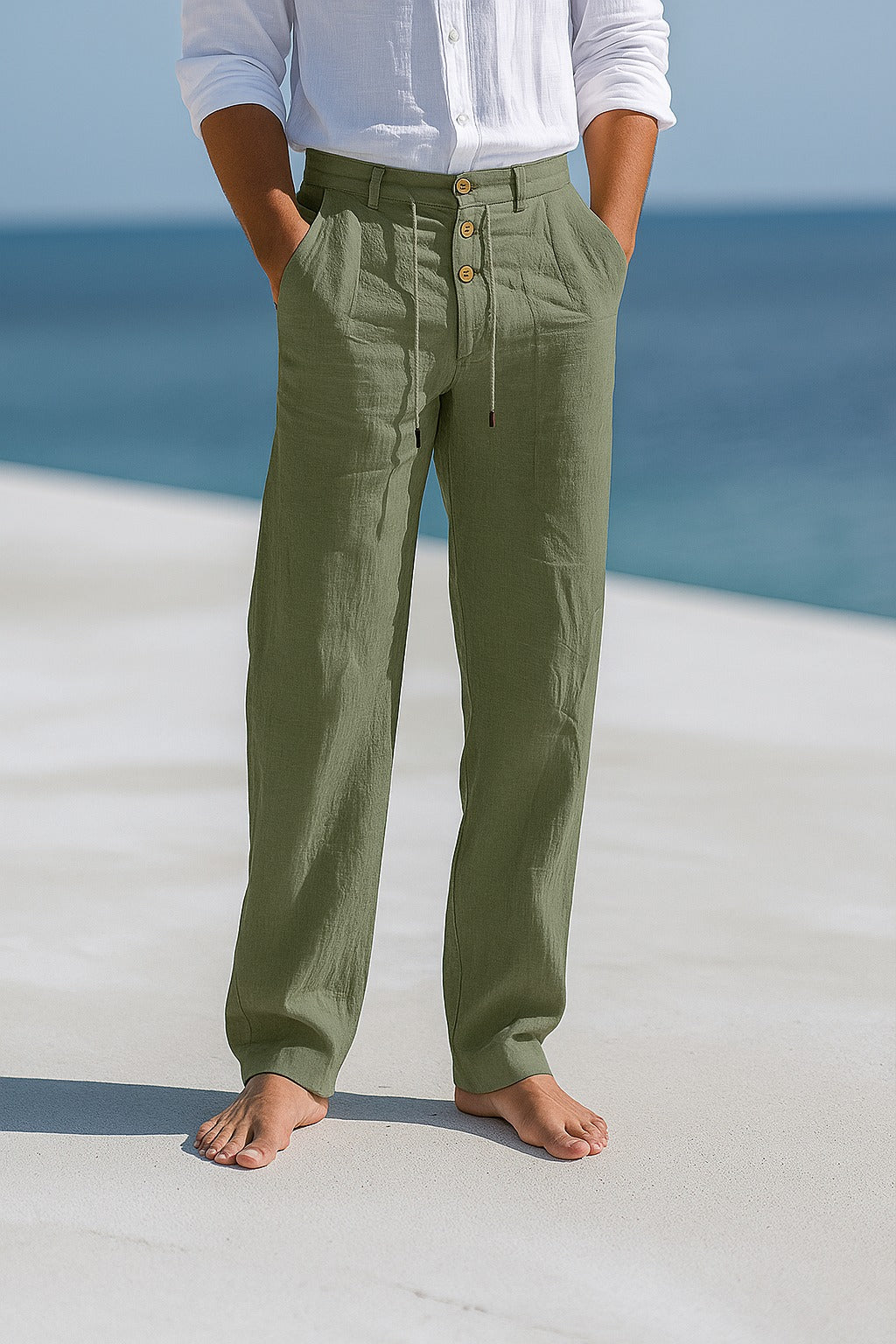Matteo | Pantalones de lino ligeros para el verano