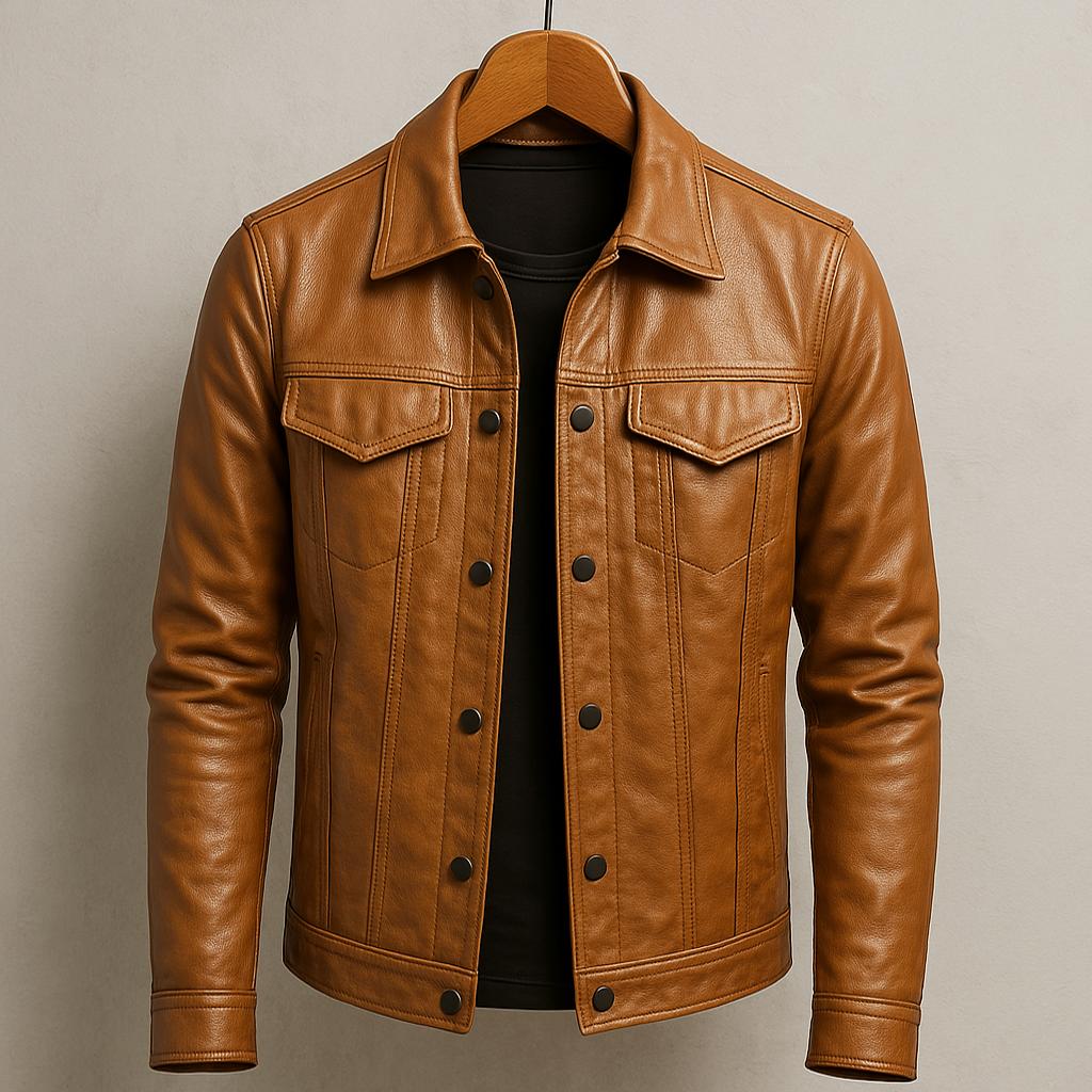 Chaqueta Efecto Piel Ligera
