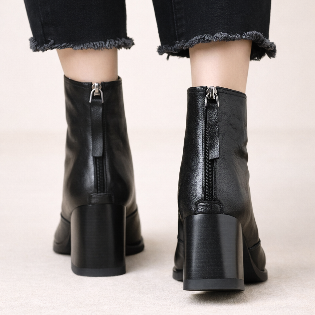 Botines Elegantes de Piel vegana premium - Claudia