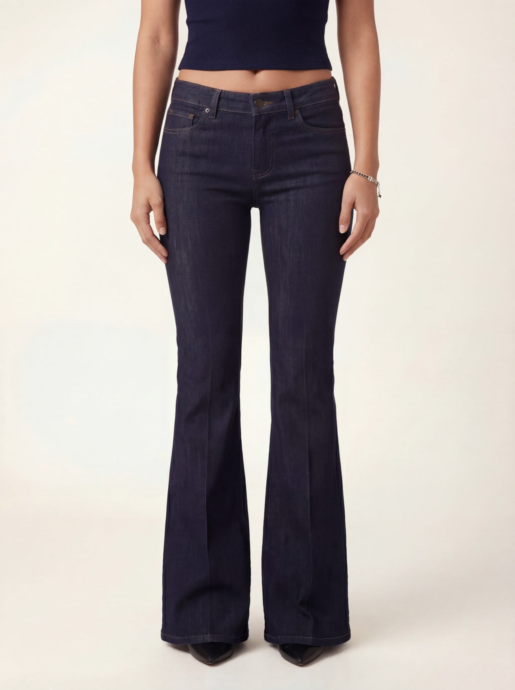 Vaqueros Amara Flare Denim - Azul marino oscuro
