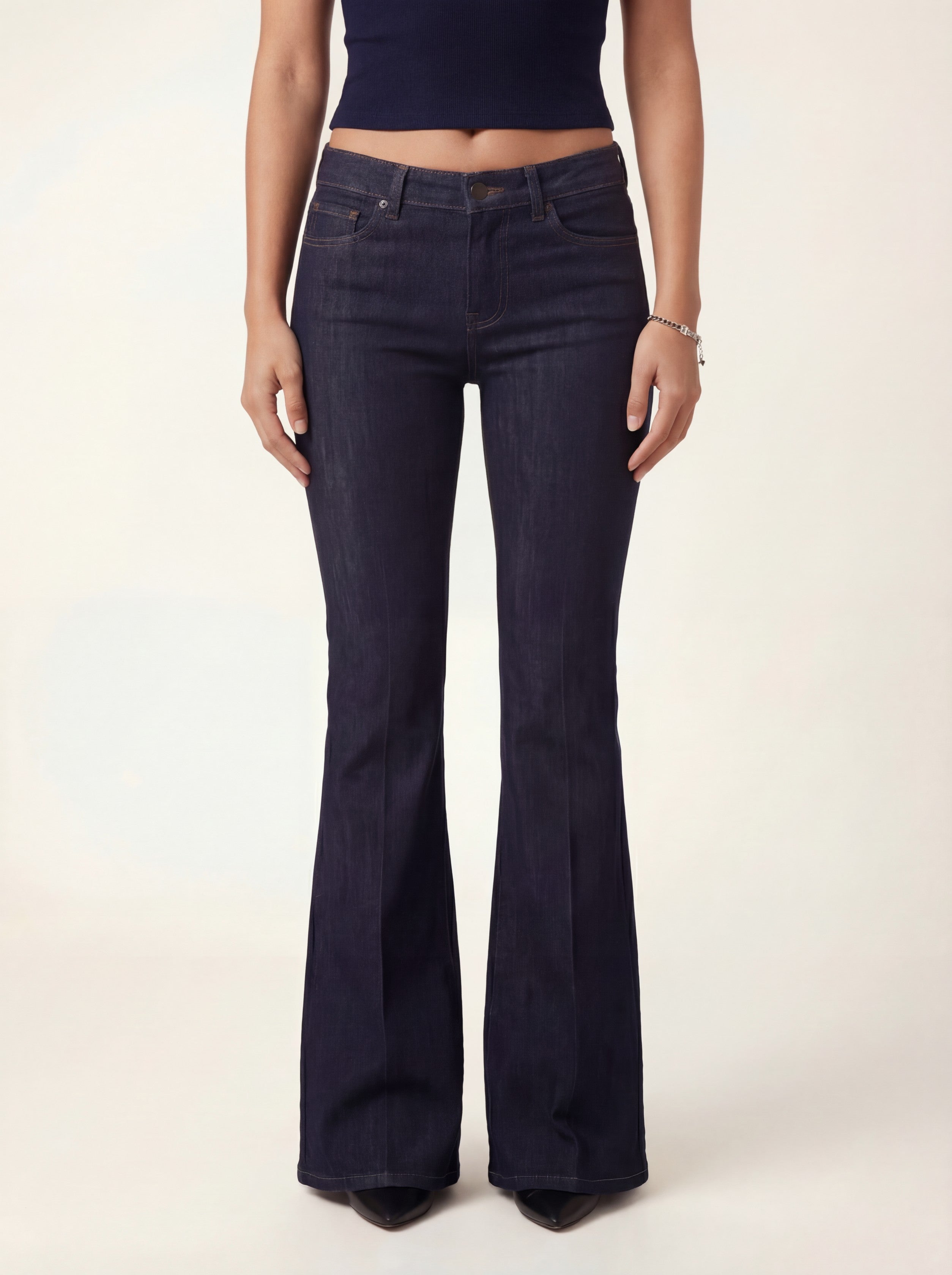 Vaqueros Amara Flare Denim - Azul marino oscuro