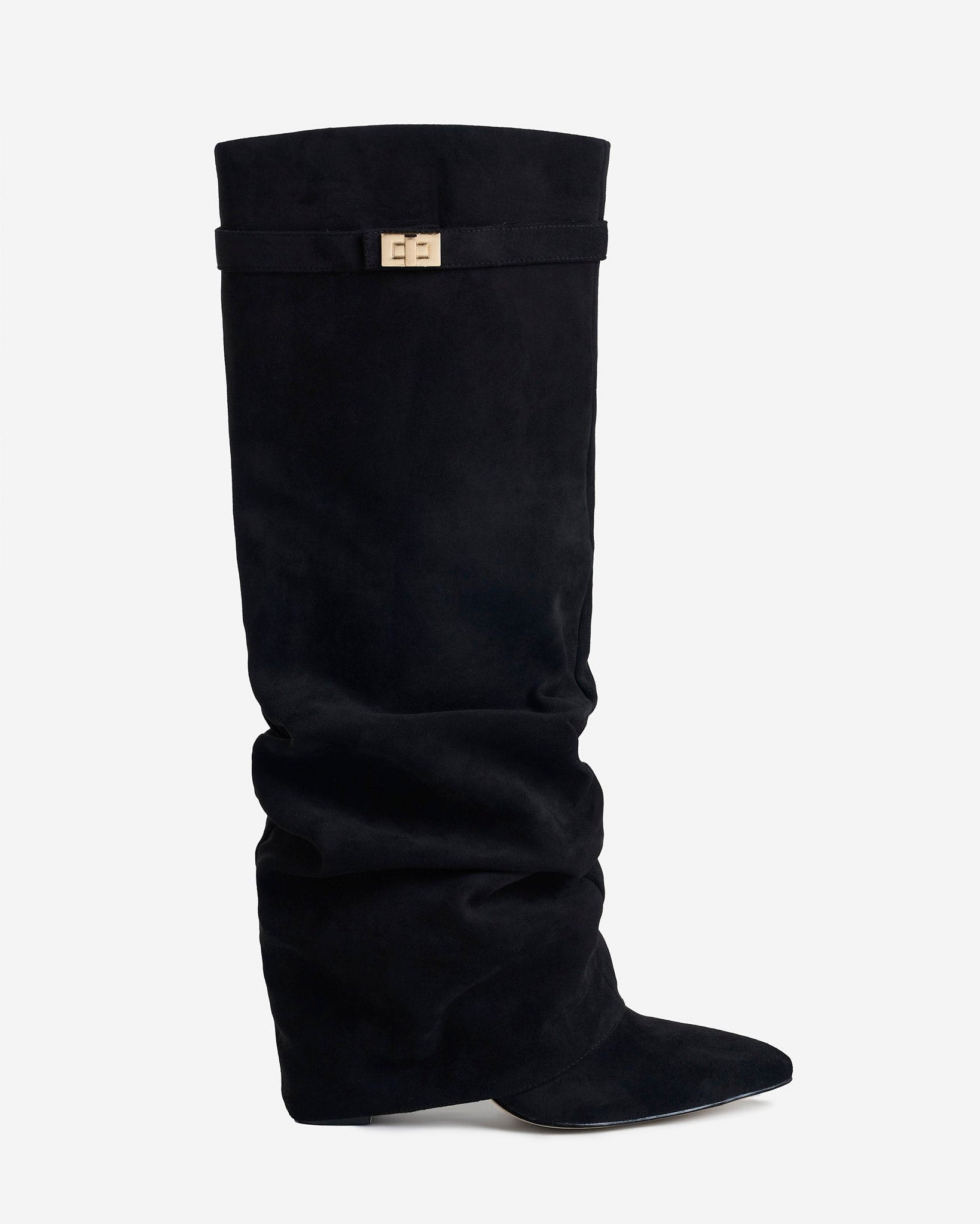 Botas altas de ante Lavista Slouchy - Negro