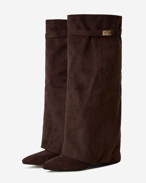 Botas altas de ante Lavista - Marrón