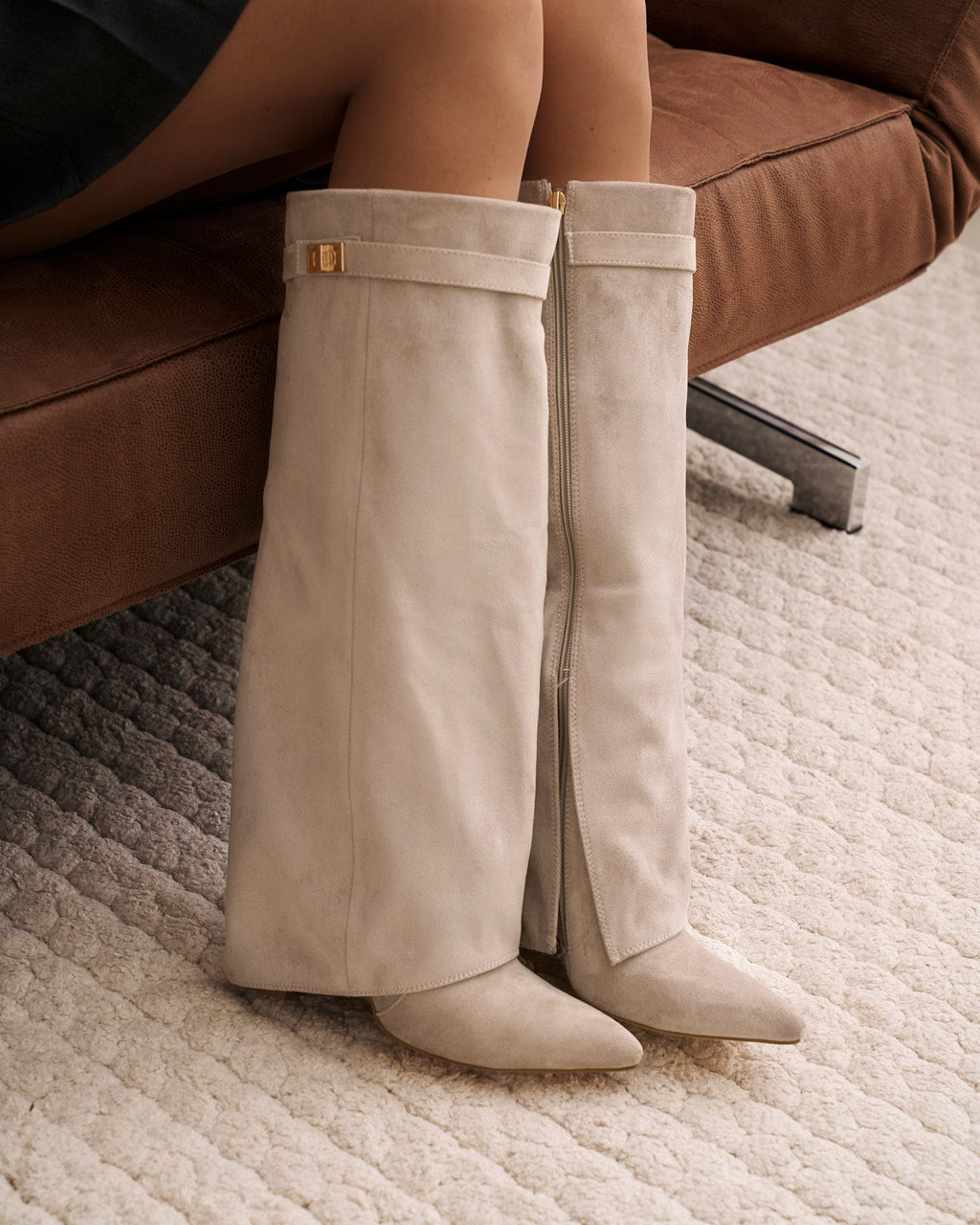 Botas altas de ante Lavista - Gris topo