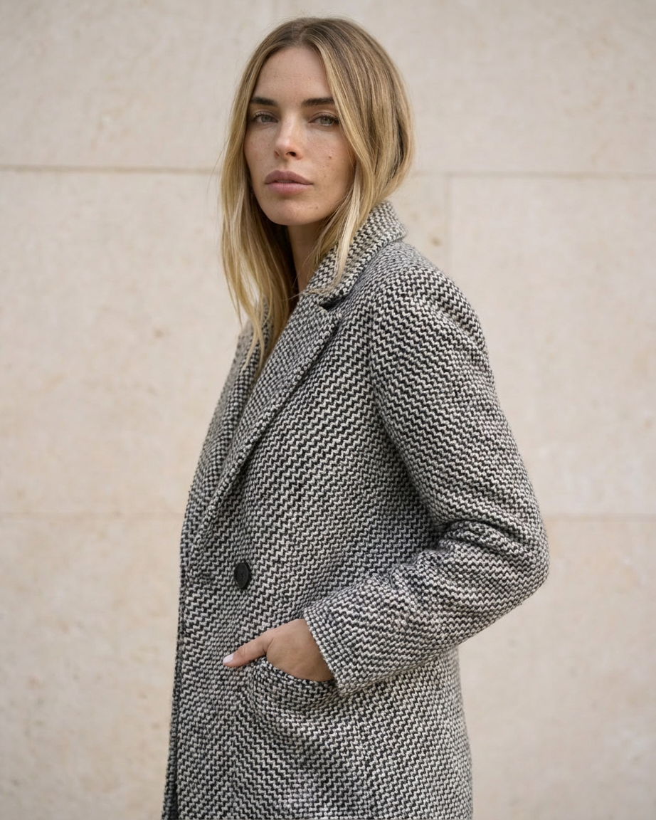 Abrigo elegante Claudia – Gris