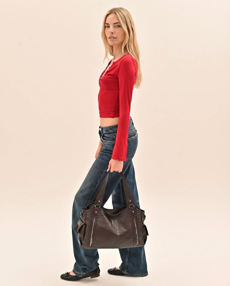 Bolso urbano It girl - Marrón