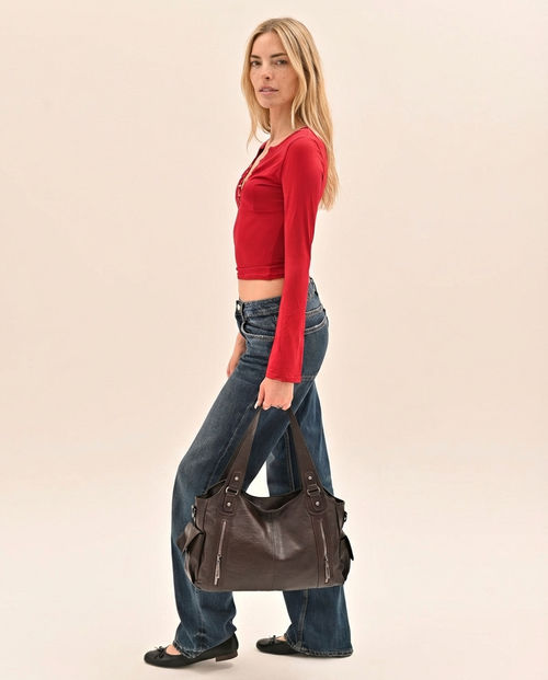 Bolso urbano It girl - Marrón