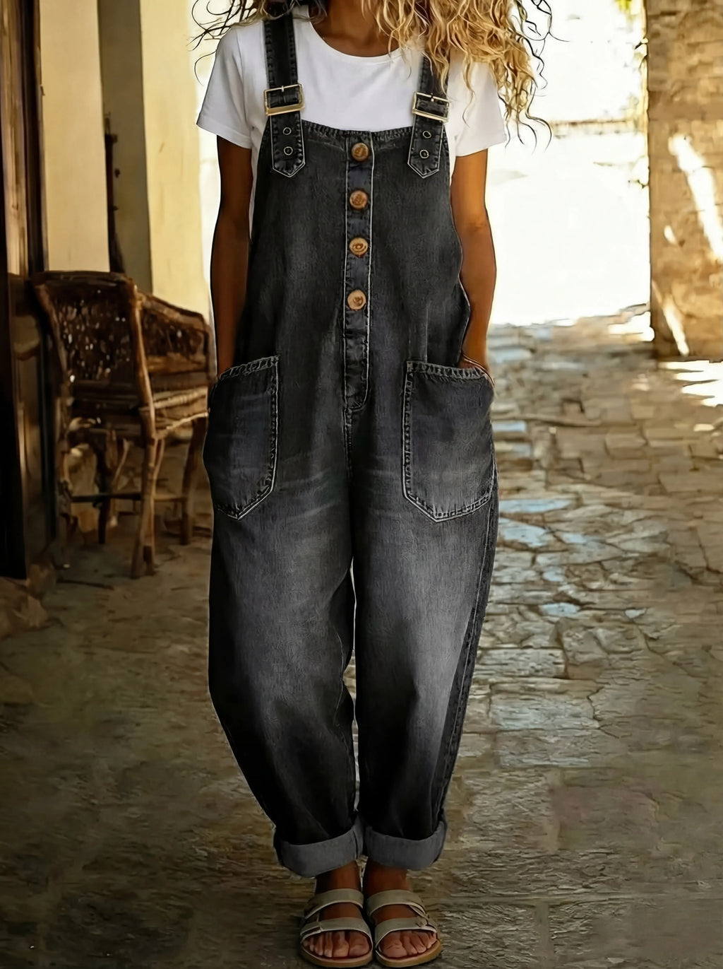 Mono vaquero casual con hebilla ajustable - Rocio