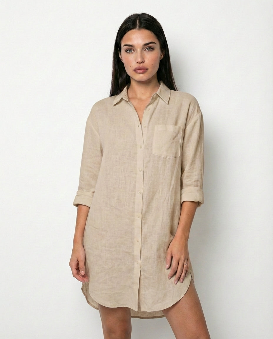 Vestido Blusón Elegancia Natural - Aurelia