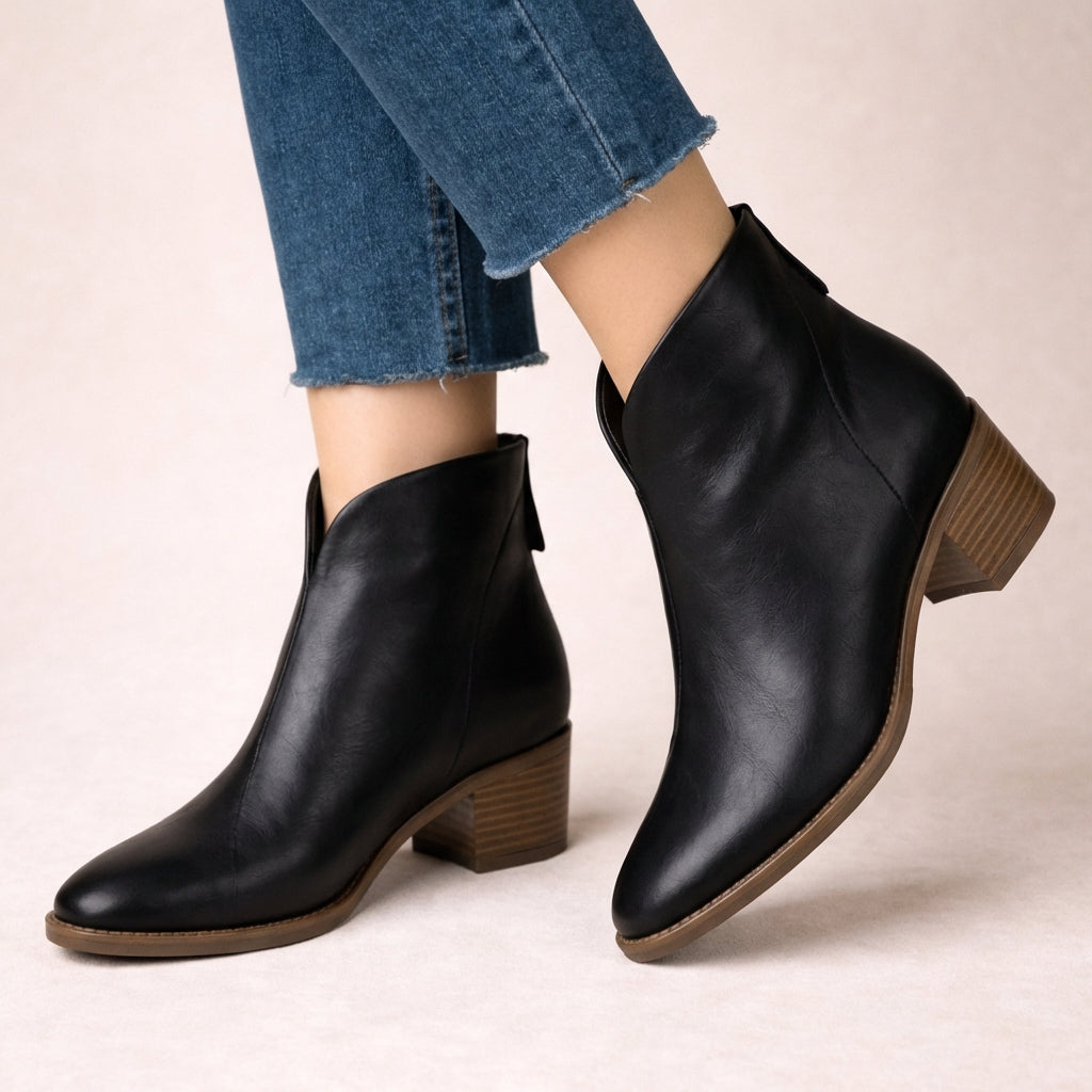 Botines Ortopédicos de Piel Vegana Premium - Viela