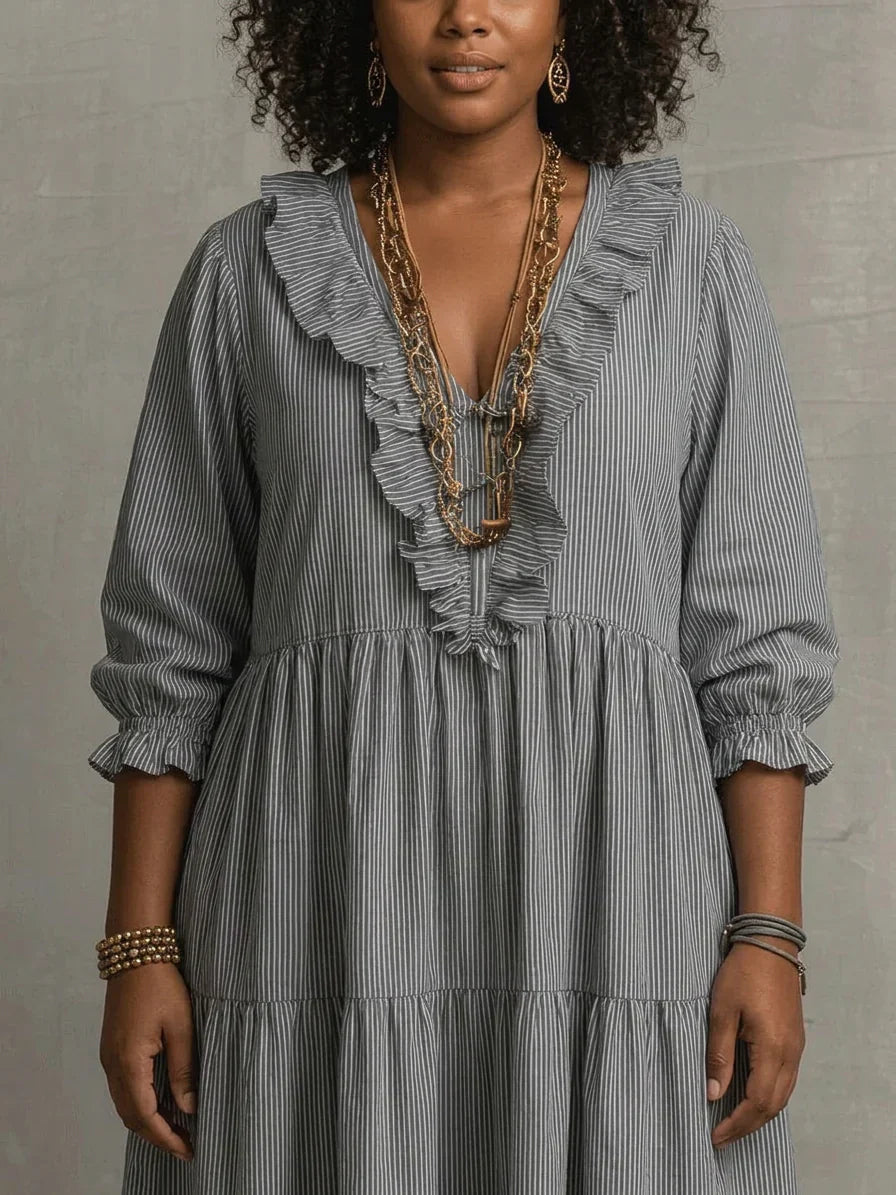 Elowen | Vestido maxi bohemio de mangas largas