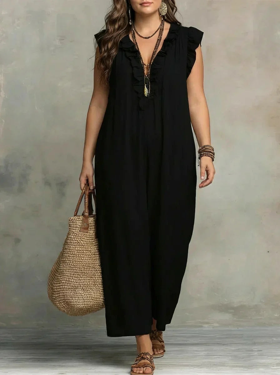 Sienna - Vestido Maxi Bohemio con Volantes