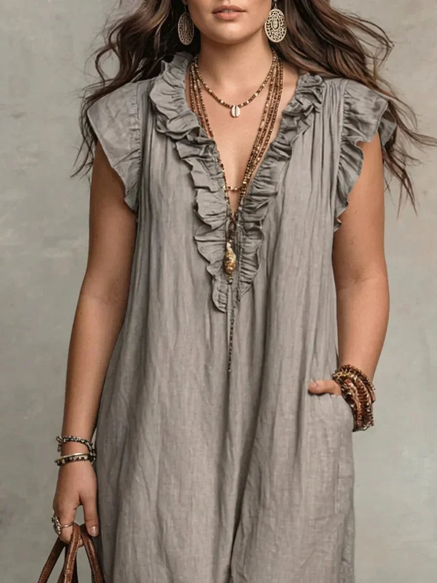 Sienna | Vestido Maxi Bohemio con Volantes