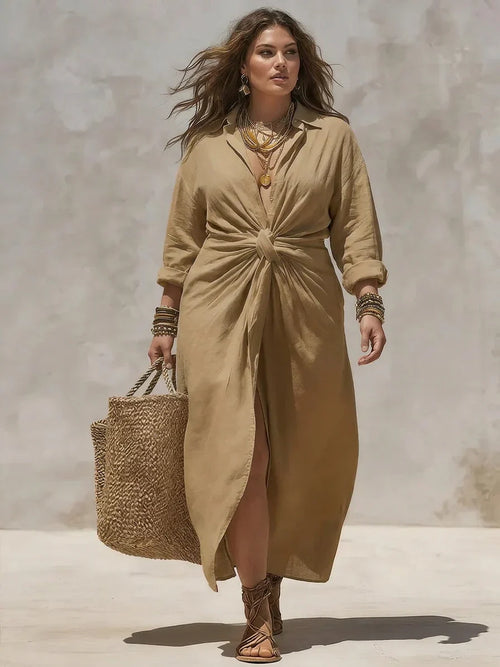 Aria - Vestido Maxi Anudado