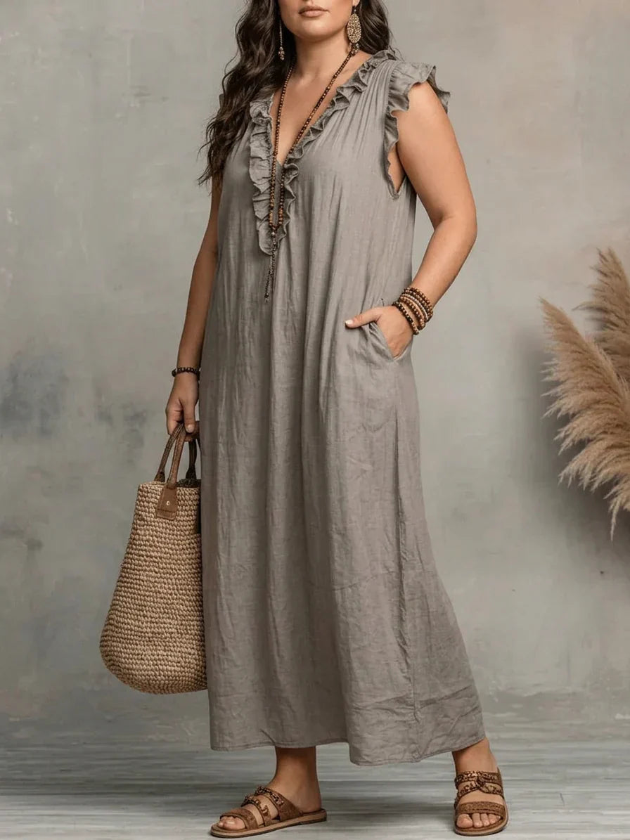 Sienna | Vestido Maxi Bohemio con Volantes