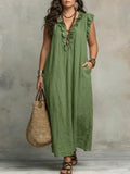 Sienna - Vestido Maxi Bohemio con Volantes