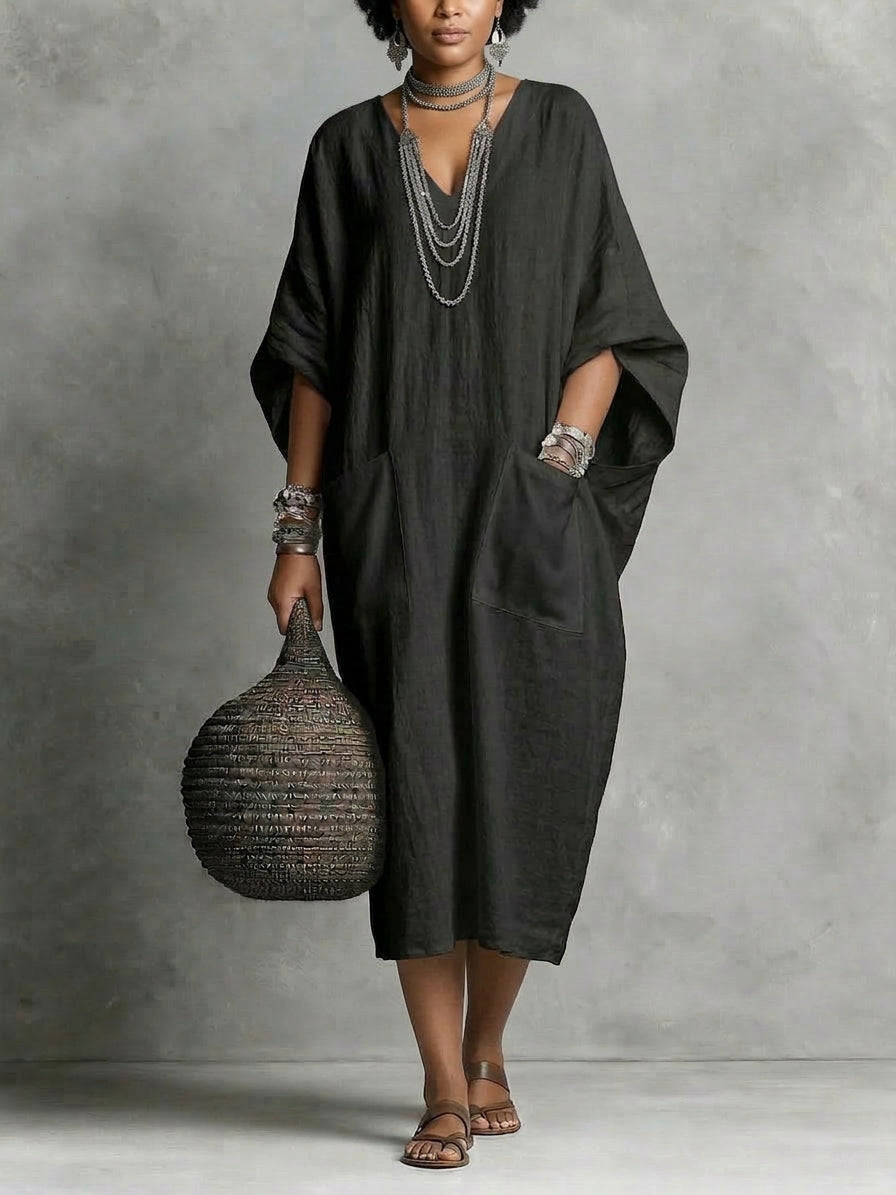Kaia | Vestido Maxi Caftán Desenfadado