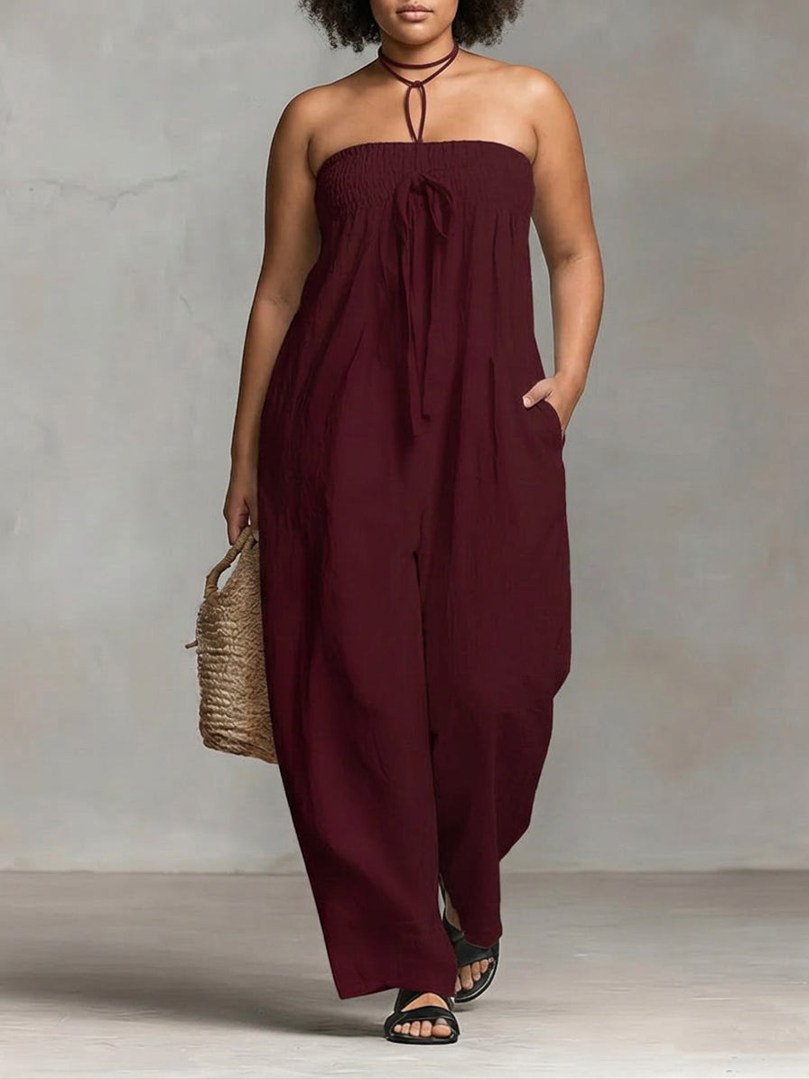 Nova | Vestido Maxi Fluido Sin Tirantes