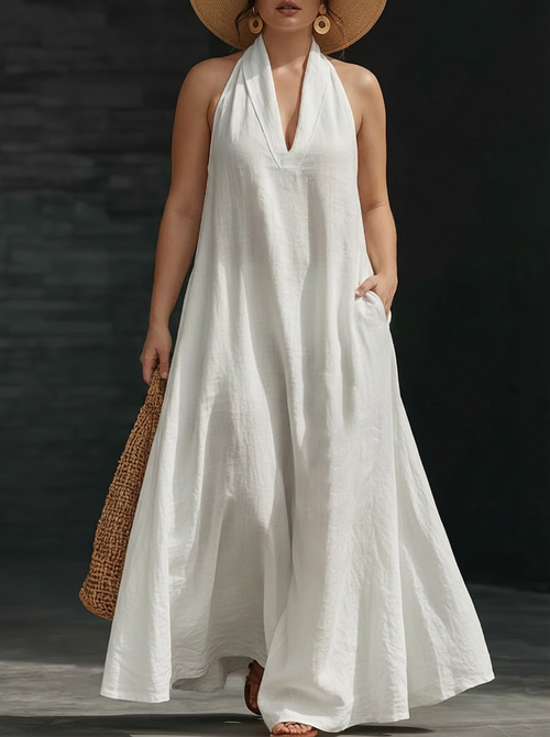 Aveline | Vestido Maxi con escote halter