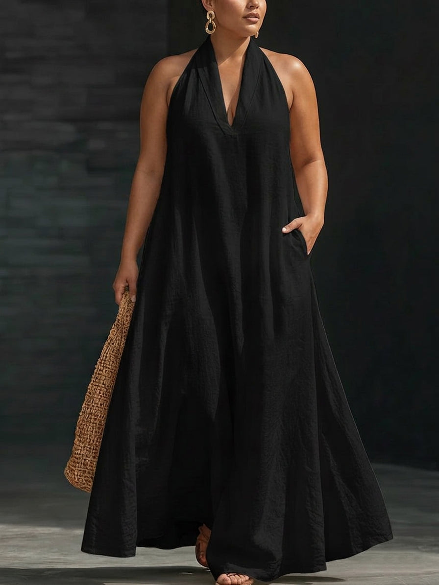 Aveline | Vestido Maxi con escote halter