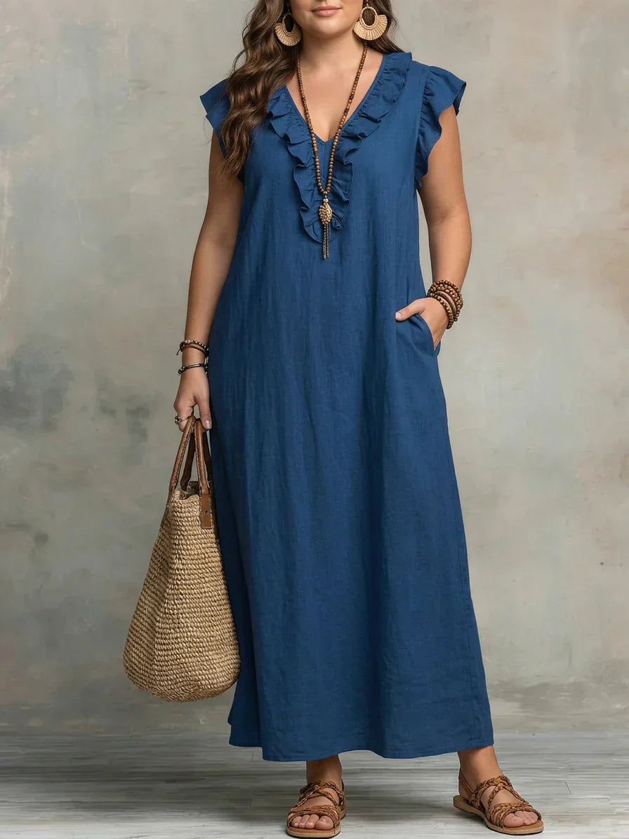 Sienna - Vestido Maxi Bohemio con Volantes