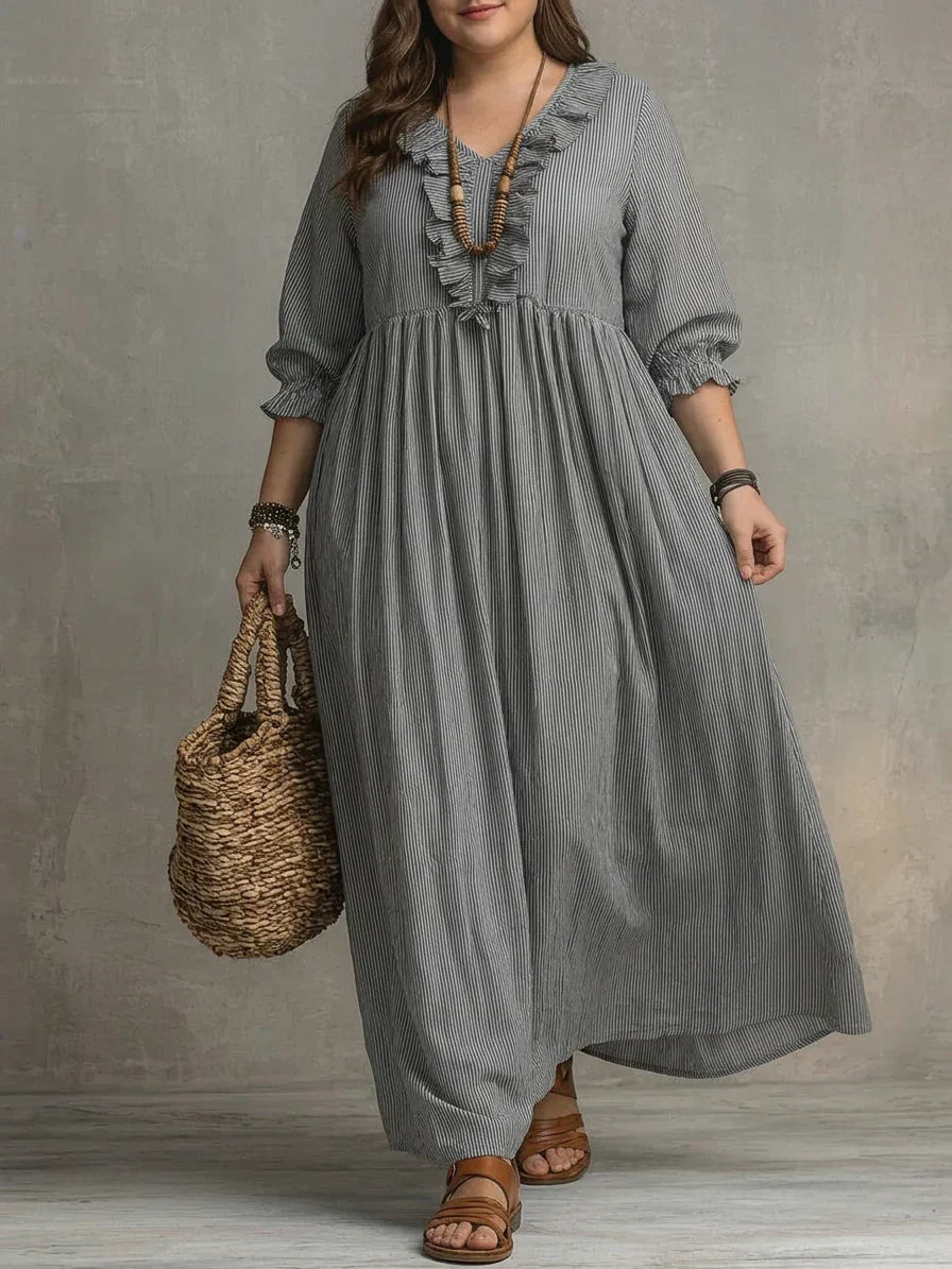 Elowen | Vestido maxi bohemio de mangas largas