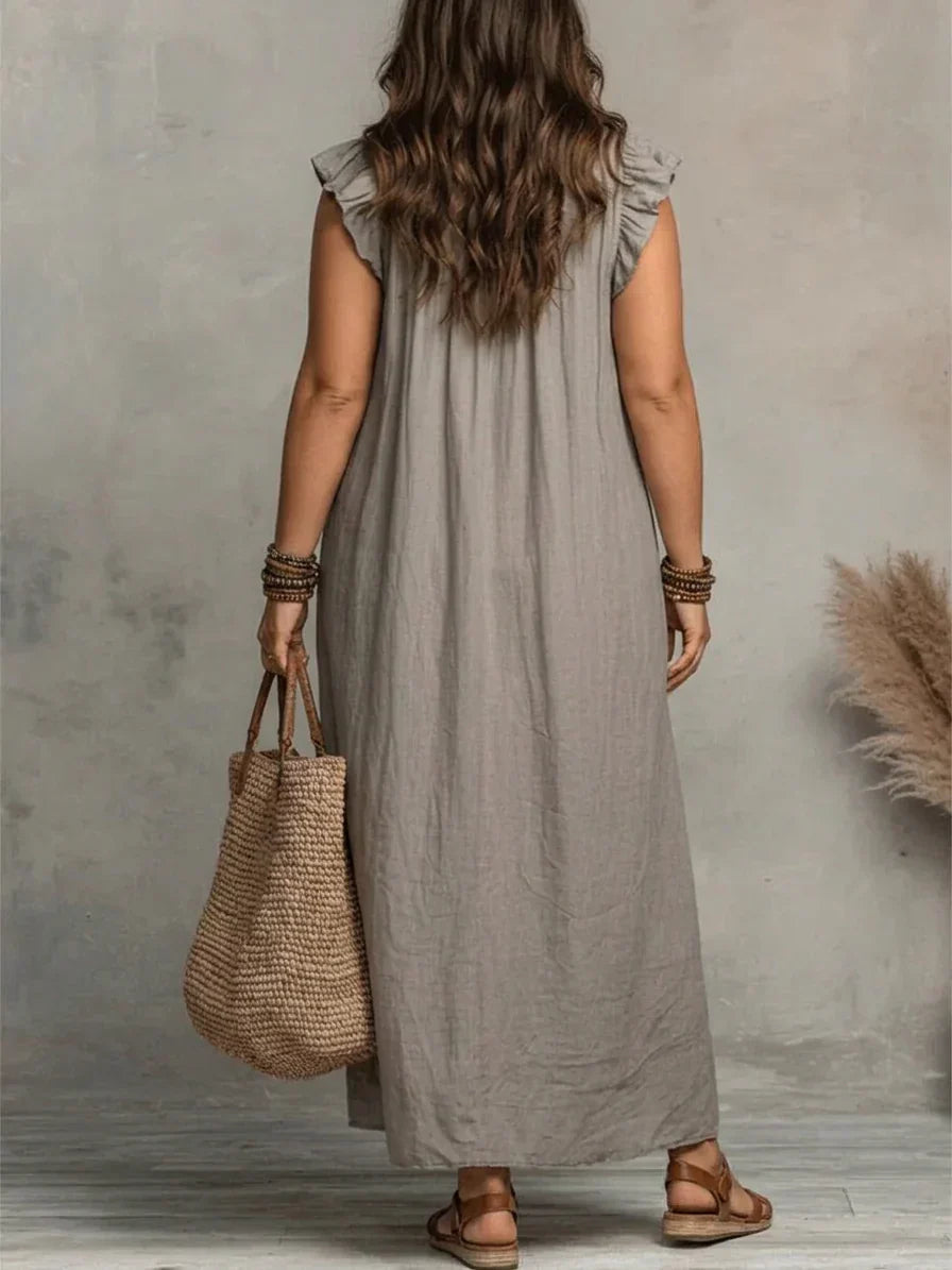 Sienna - Vestido Maxi Bohemio con Volantes