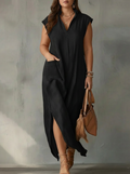Elara | Vestido Maxi Primaveral con Volantes