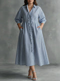 Elin | Vestido Maxi de Rayas