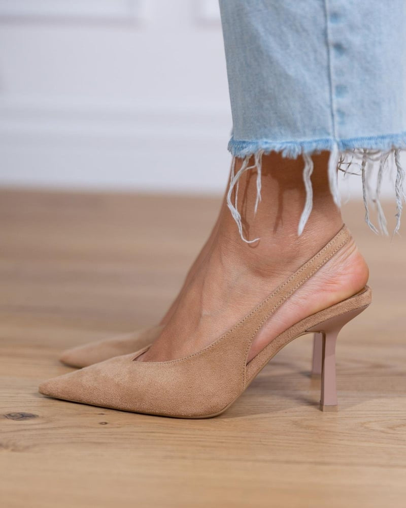 Tacones Bajos Nude - Marlena