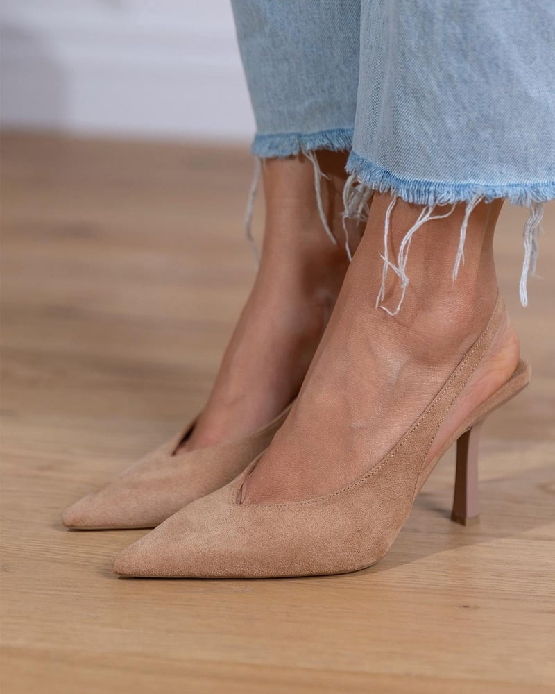Tacones Bajos Nude - Marlena