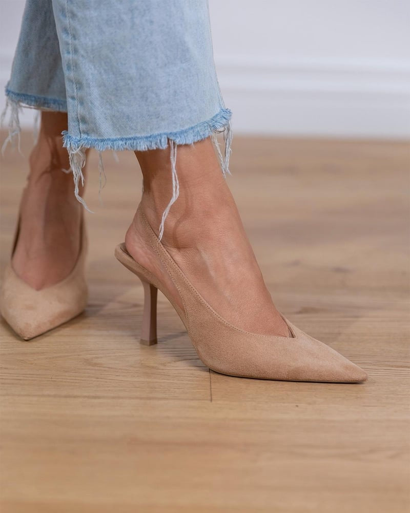 Tacones Bajos Nude - Marlena